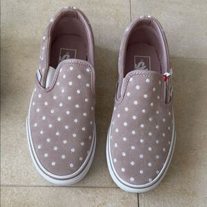 Vans Pink Polka Dot NWT Slip-On Sneakers